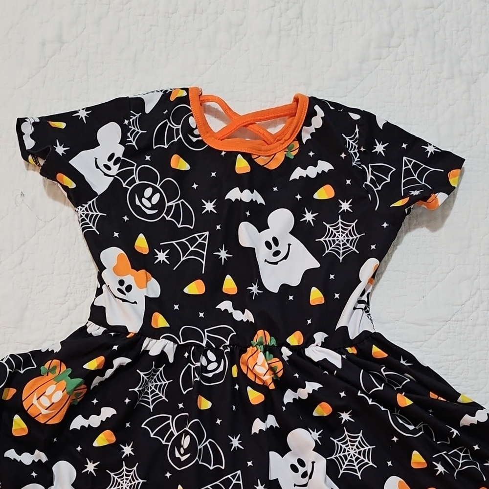 Disney Theme Halloween Ghost and Pumpkin Kids Costume Dress